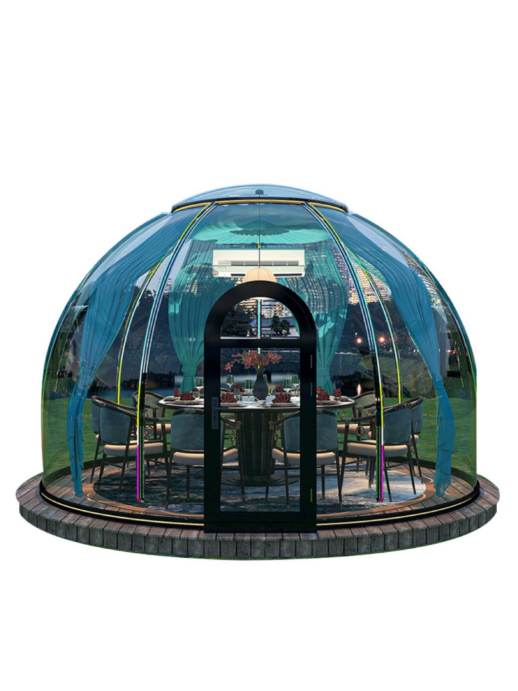 Outdoor Camping Exhibition - Przezroczysty Dmuchany Dome House, Namiot Glampingowy