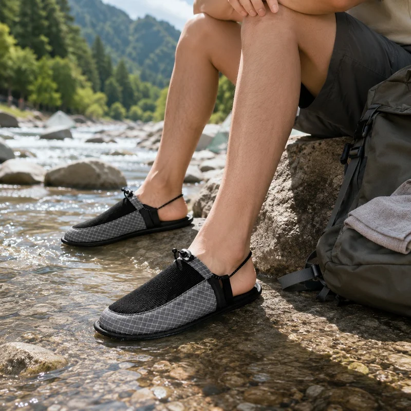 Outdoor Camping Slippers - Przenośne składane kapcie podróżne unisex, antypoślizgowe,