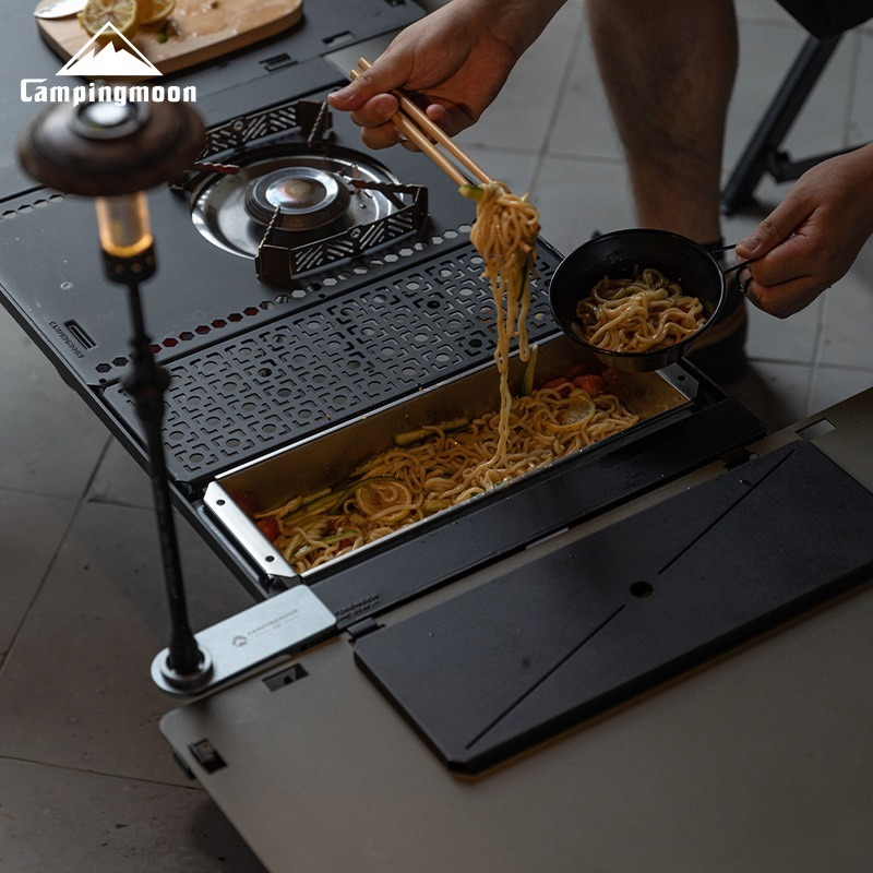 Outdoor Camping Sink - CAMPINGMOON CK-11 Stalowy Pojemnik na Sztućce