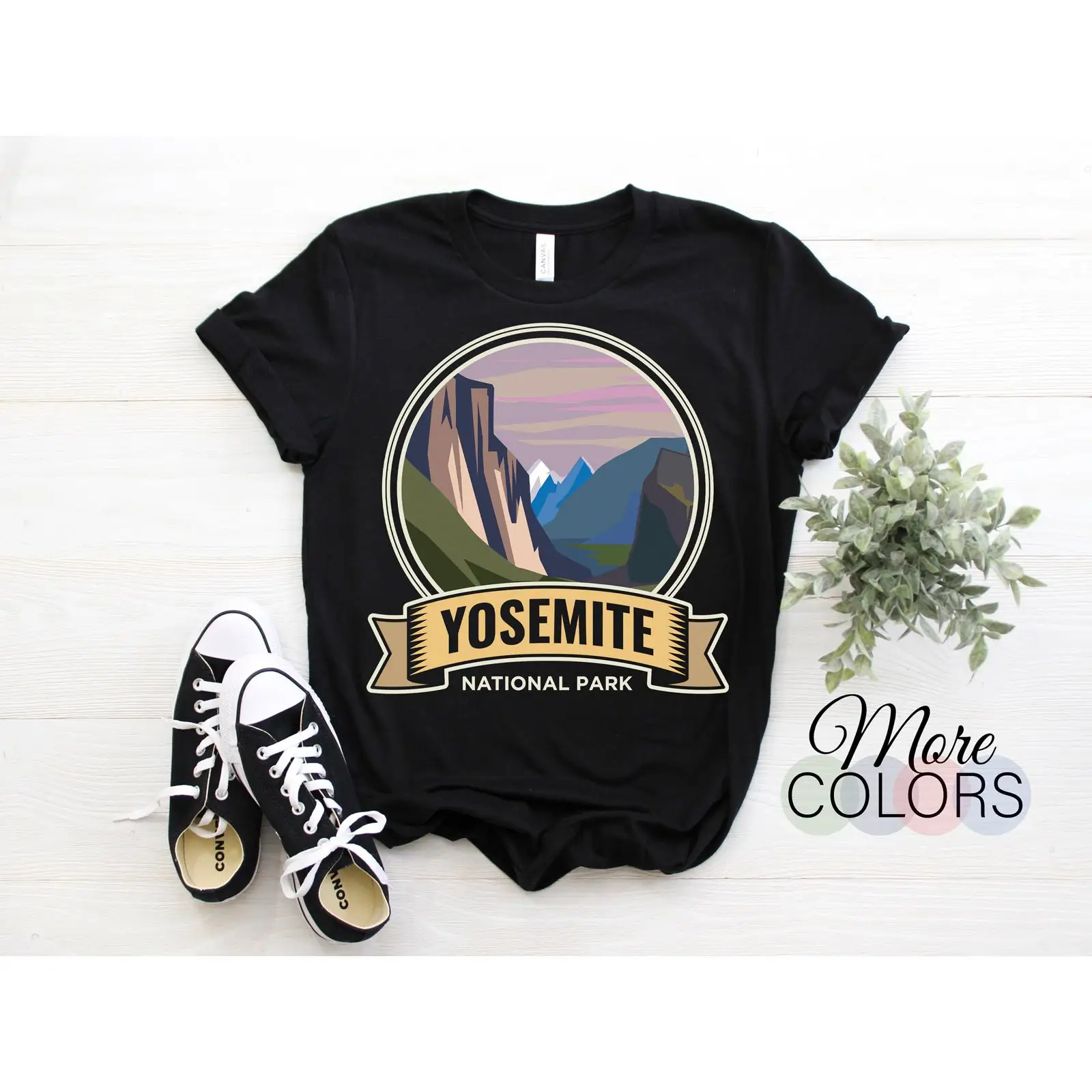 Outdoor Camping Yosemite - Koszulka vintage z Parku Narodowego Yosemite,