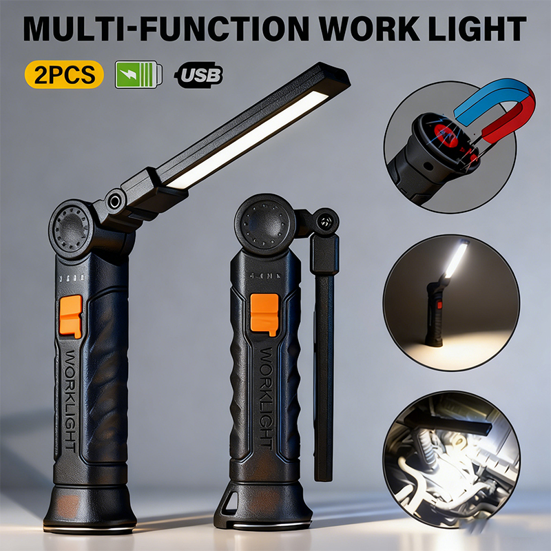 Battery Outdoor Camping - Przenośna latarka LED COB ładowana przez