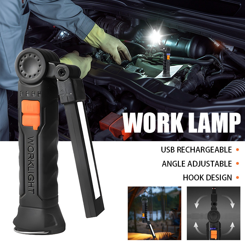 Battery Outdoor Camping - Przenośna latarka LED COB, ładowana przez