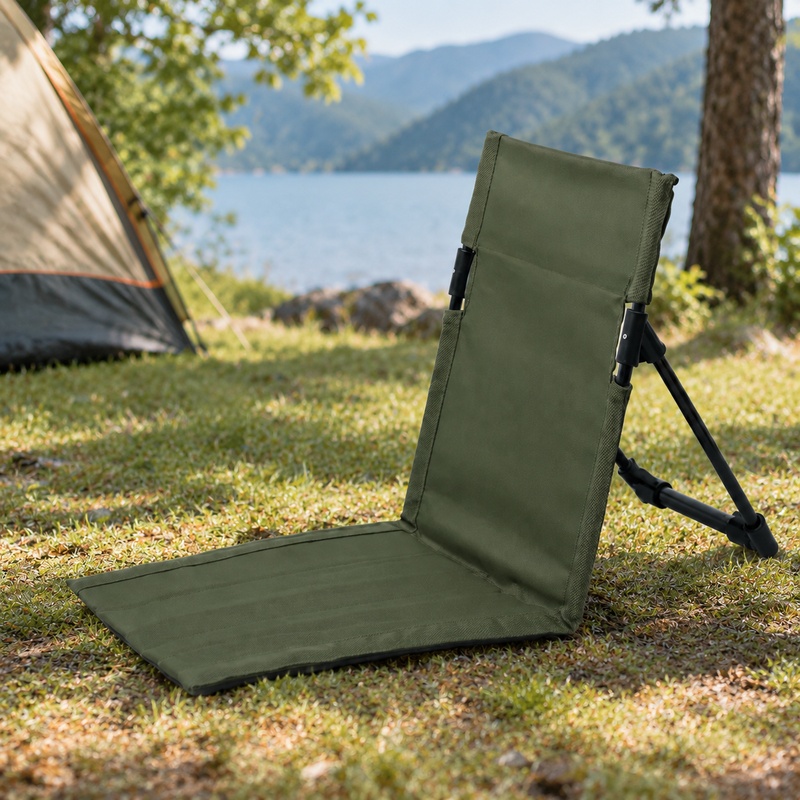 Outdoor Camping Table And Chairs - Lekkie, składane siedzisko kempingowe wykonane ze