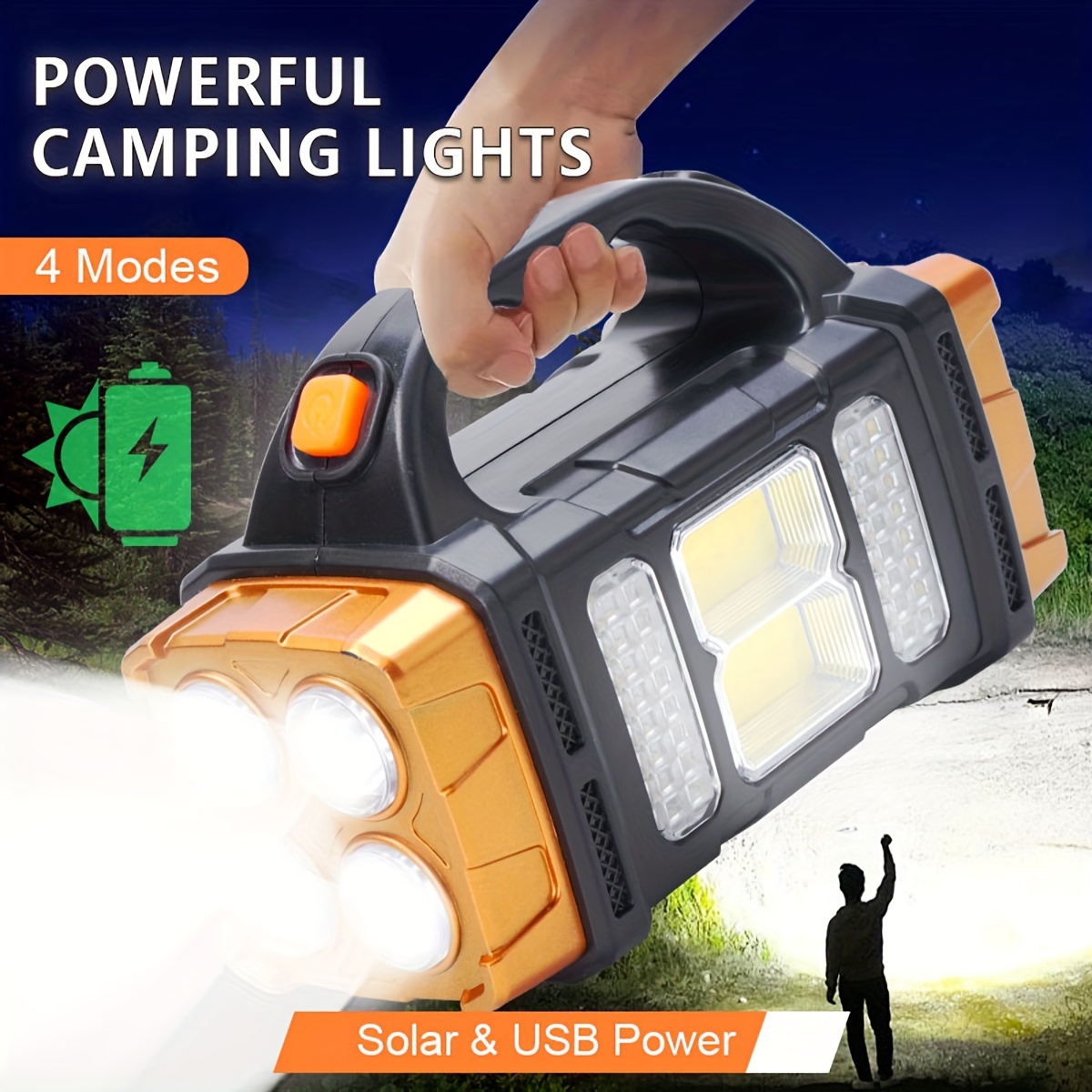 Battery Outdoor Camping - Nowa, ulepszona, ładowalna, mocna latarka LED