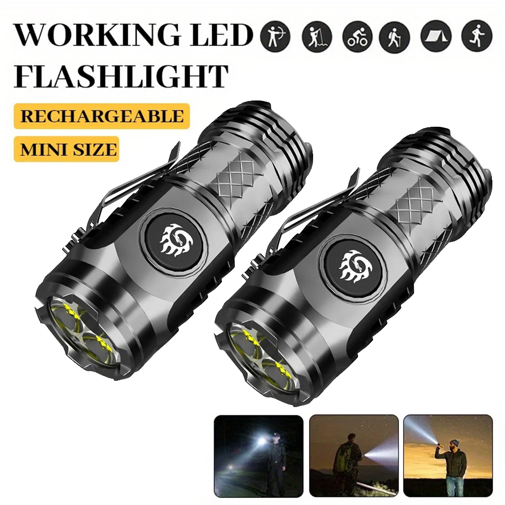 Battery Outdoor Camping - Latarka LED o dużej mocy z