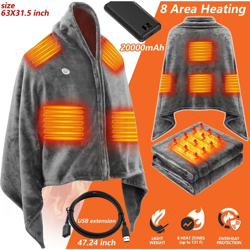 Outdoor Camping Heated Blanket - Koc grzewczy NewUSB 2025, elektryczny ogrzewacz