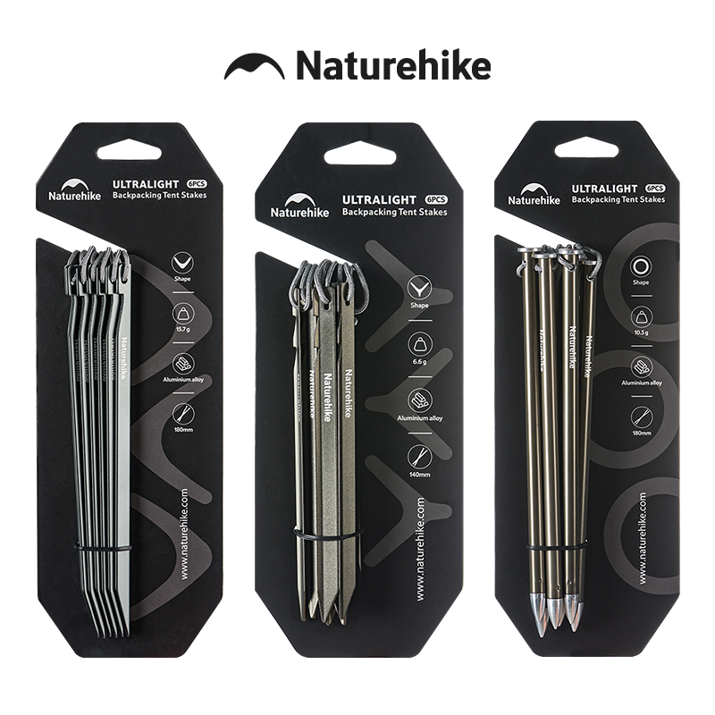 Ultralight Ground Sheet - Szpilki do namiotu Naturehike, stop aluminium