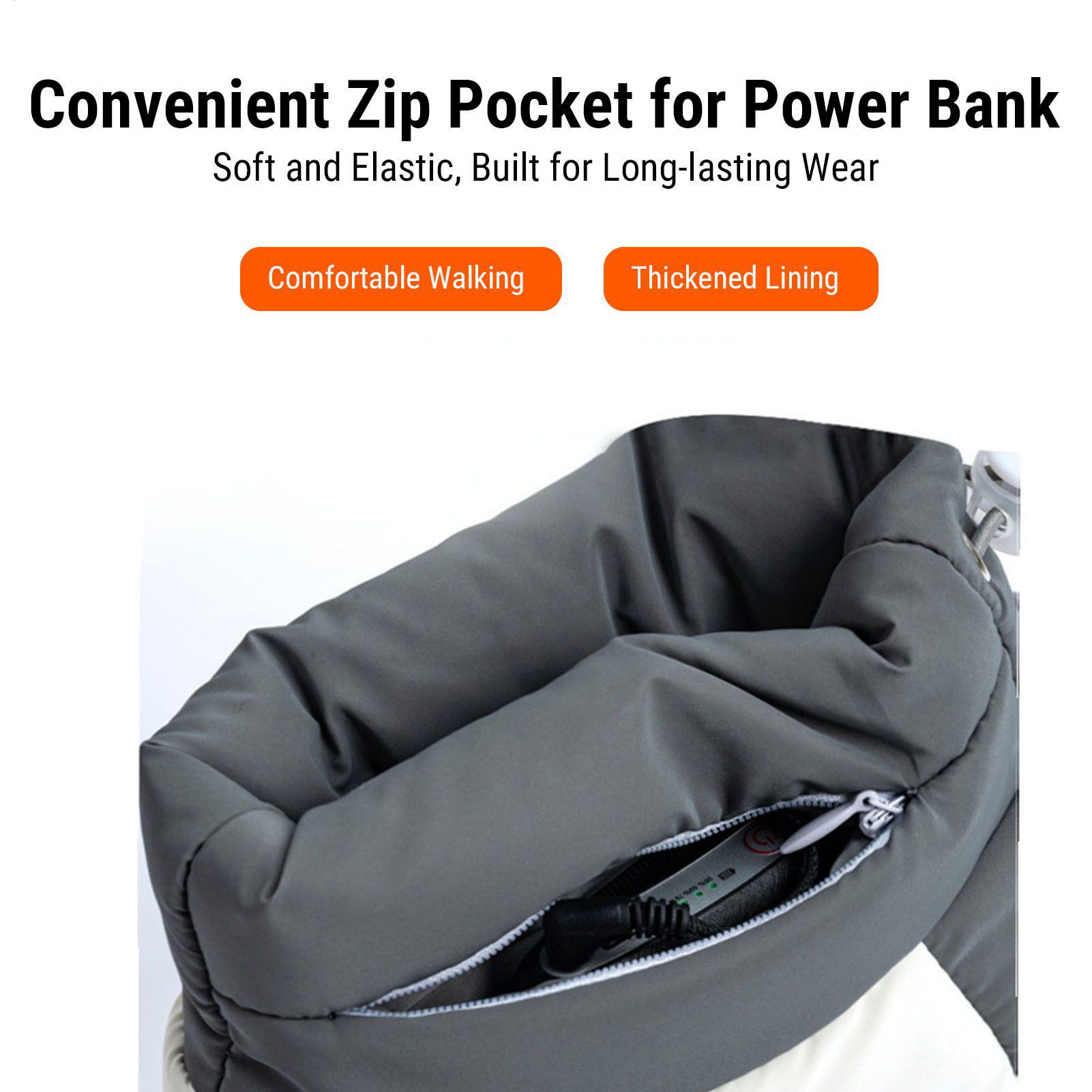 Outdoor Camping Slippers - Elektryczne kapcie grzewcze USB, buty grzewcze,