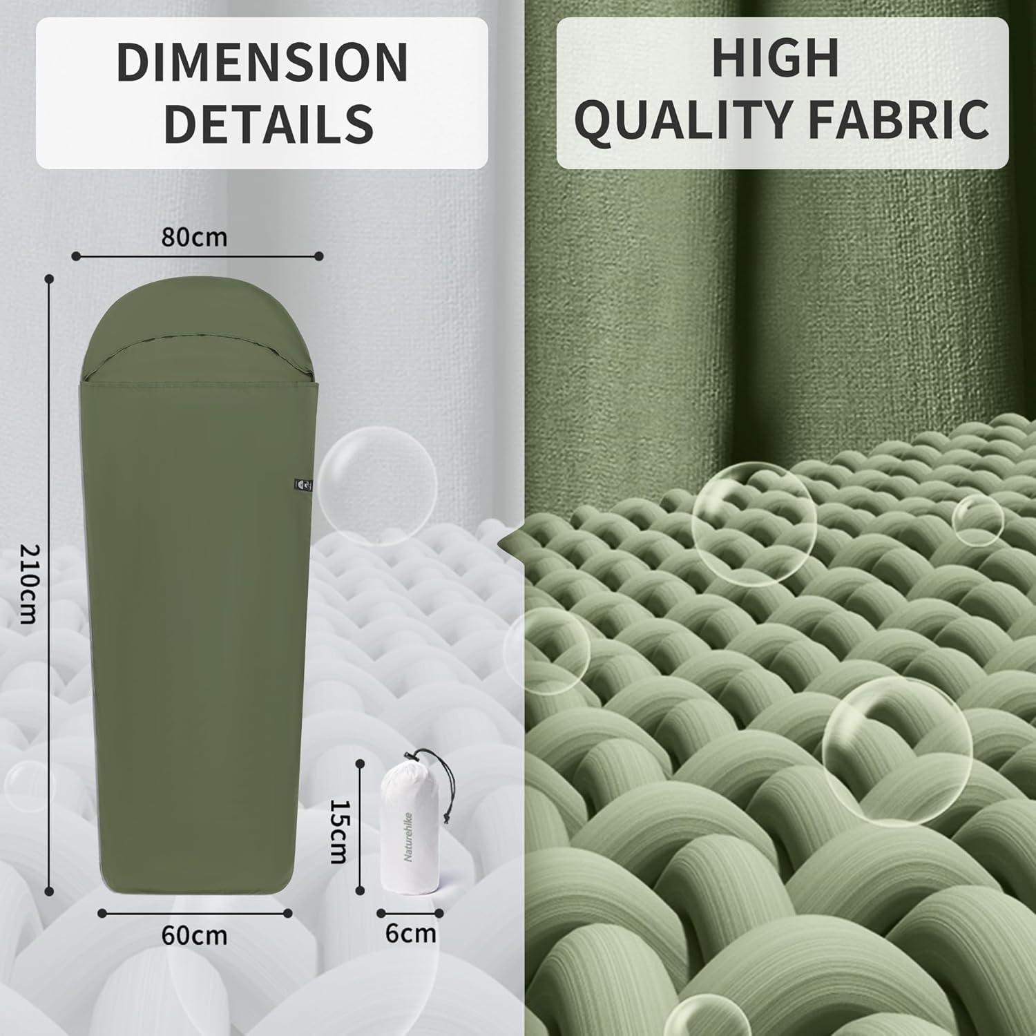 Naturehike Wkładka do Śpiwora  – Ultralight Ground Sheet recenzja i cena