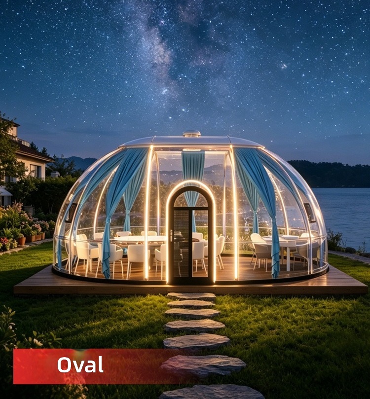 Przezroczysty Dmuchany Dome Ho – Outdoor Camping Exhibition recenzja i cena
