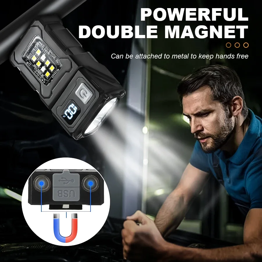 Mini Przenośna Latarka LED COB – Battery Outdoor Camping recenzja i cena