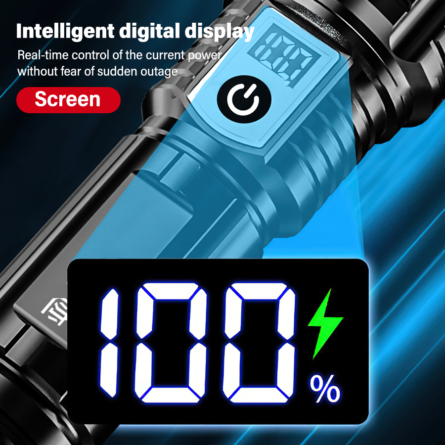 Latarka LED o dużej mocy 20000 – Battery Outdoor Camping recenzja i cena