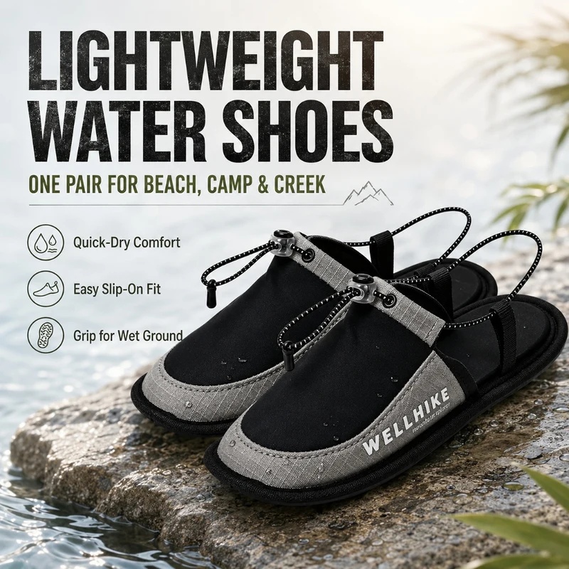 Szybkoschnące kapcie kempingow – Outdoor Camping Slippers recenzja i cena