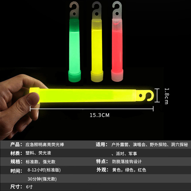 5 SZT./10 SZT. 6-calowe Taktyc – Glow Sticks Survival recenzja i cena
