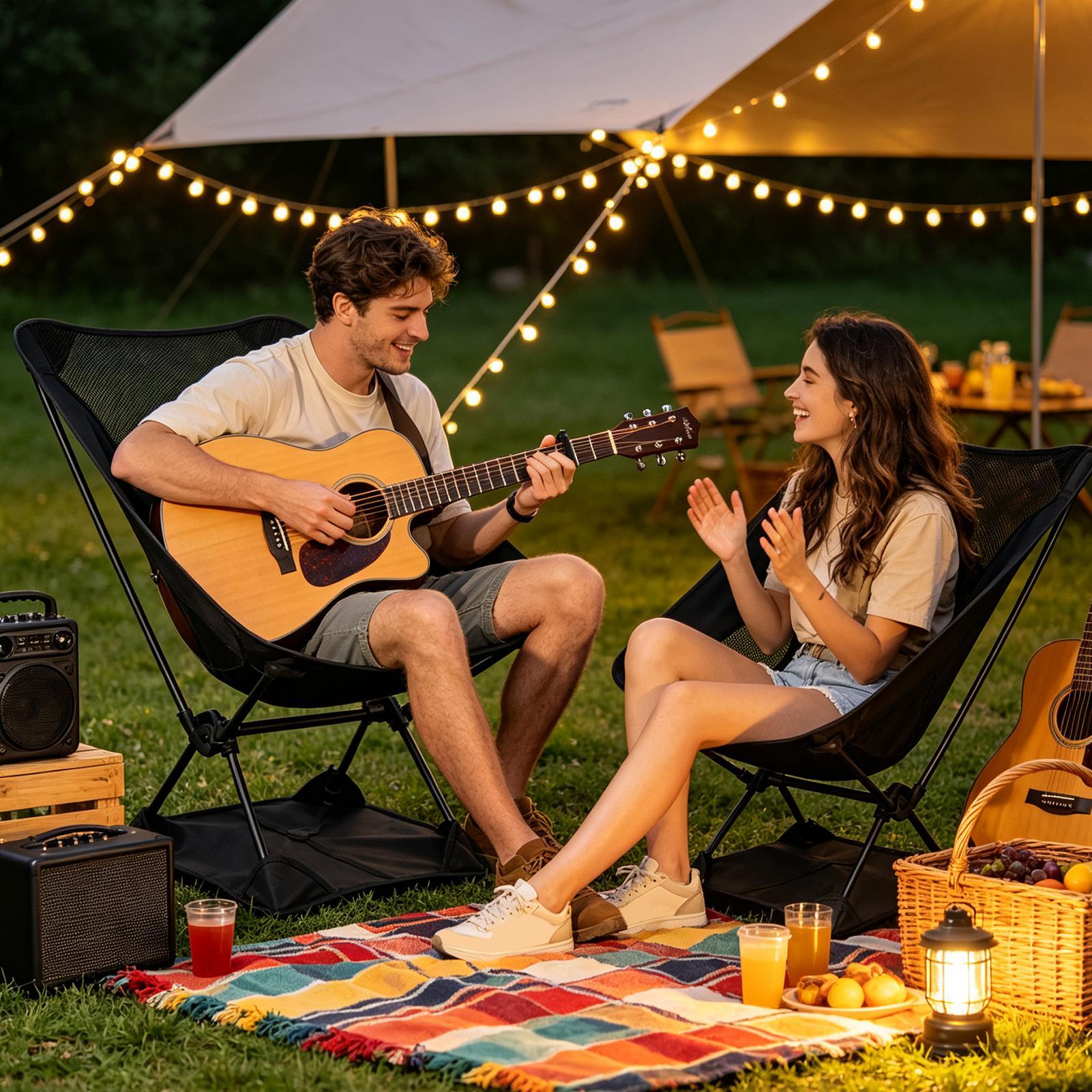 Mata pod krzesło kempingowe z  – Outdoor Camping Table And Chairs recenzja i cena