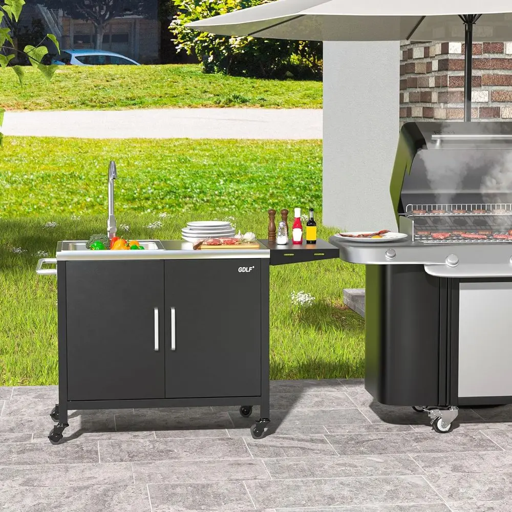 Wyspa kuchenna na zewnątrz ze  – Outdoor Camping Sink recenzja i cena
