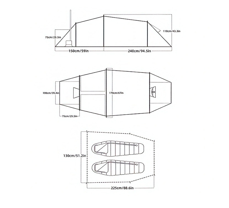 Namiot tunelowy 4-osobowy na k – Outdoor Camping Tents For Sale recenzja i cena