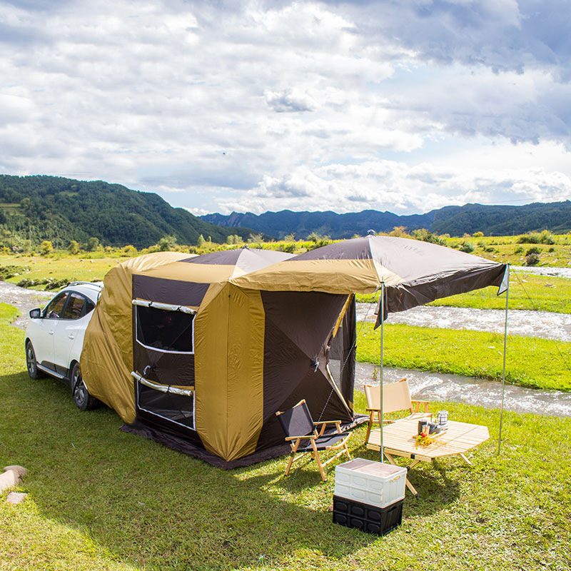 Namiot na kemping, przenośny n – Outdoor Camping Car Tail Tent recenzja i cena