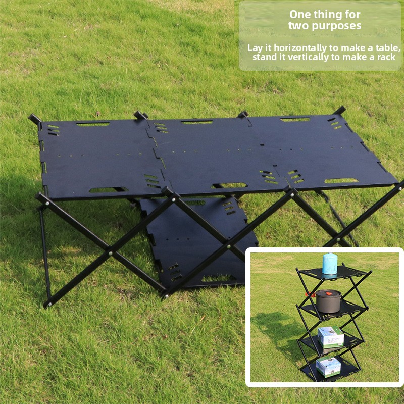 Trójpoziomowy, składany regał  – Outdoor Camping And Glamping recenzja i cena