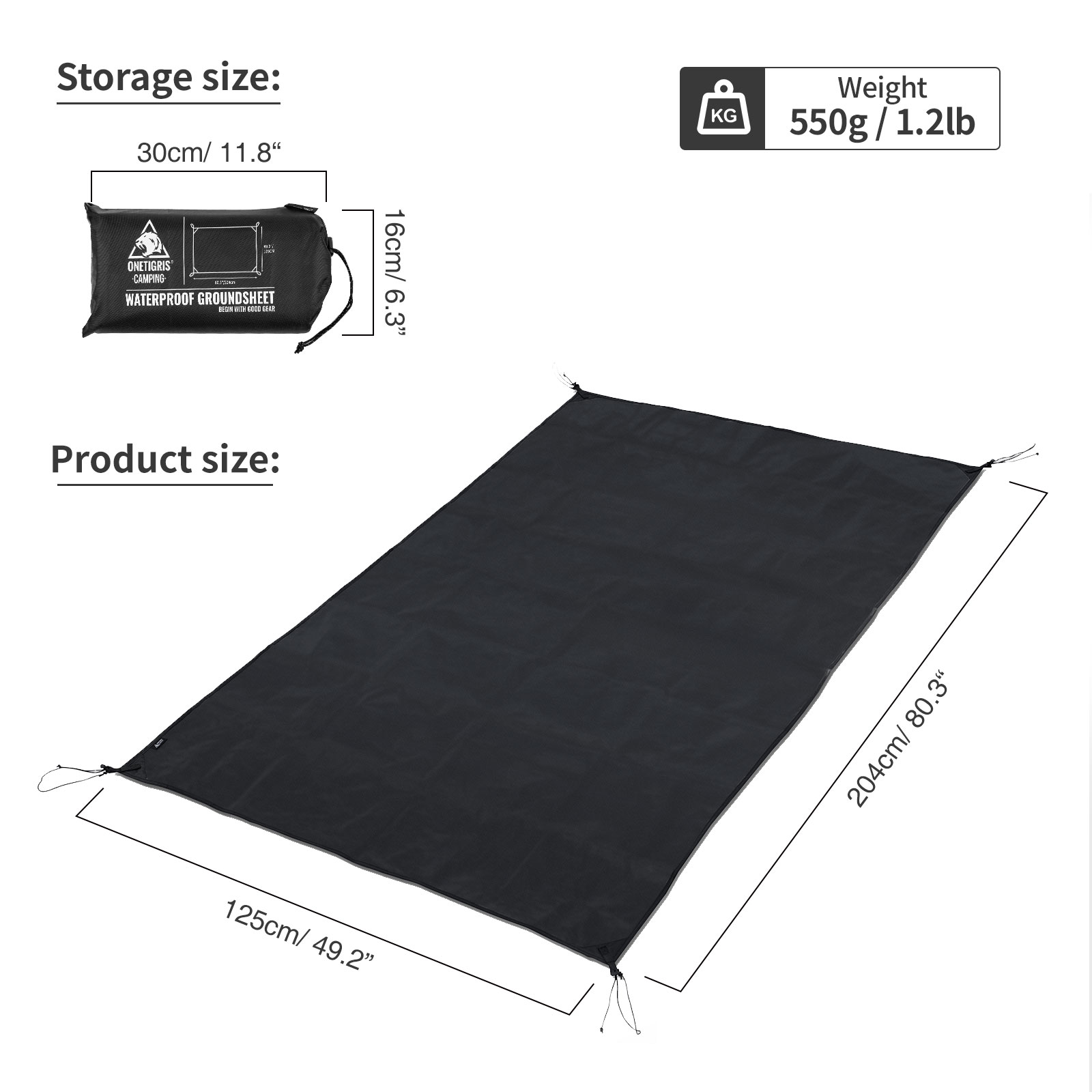 Podkładka pod namiot OneTigris – Ultralight Ground Sheet recenzja i cena