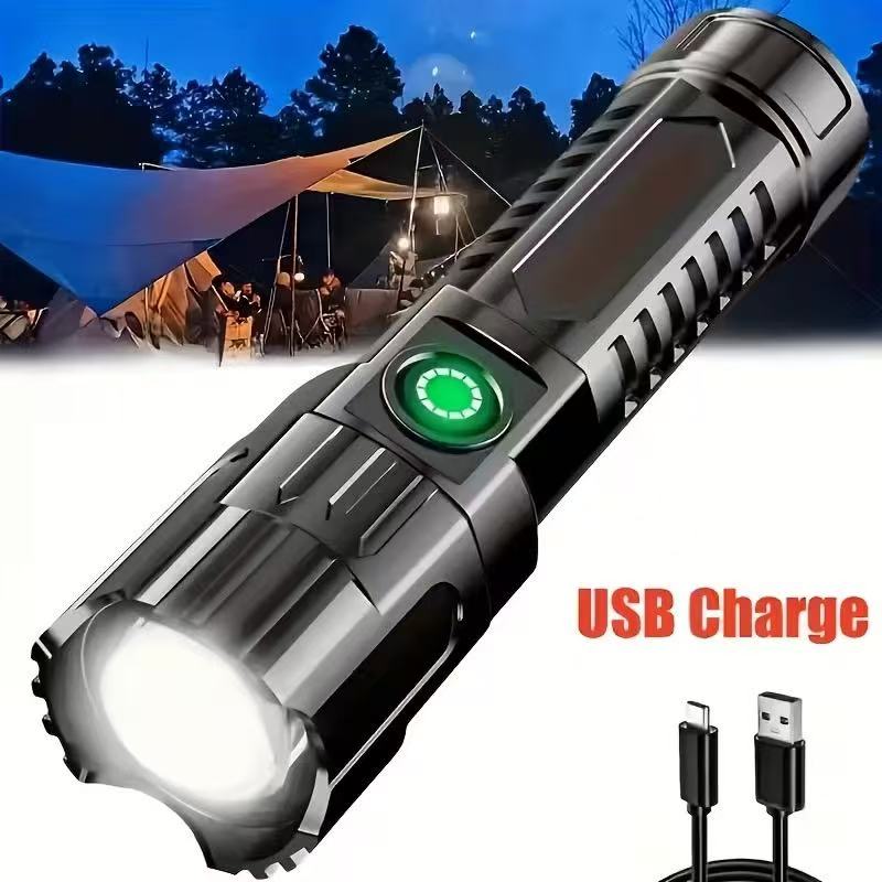 Nowa latarka LED o dużej mocy, – Battery Outdoor Camping recenzja i cena