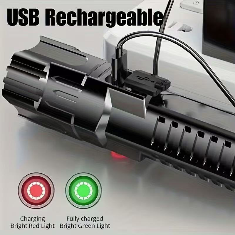Nowa latarka LED o dużej mocy, – Battery Outdoor Camping recenzja i cena