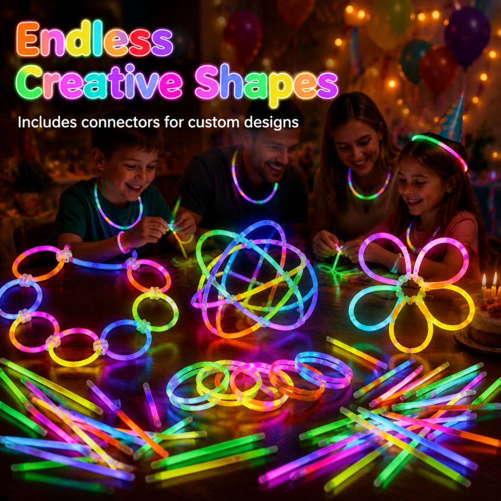 64/121 szt. wielokolorowych lo – Glow Sticks Survival recenzja i cena