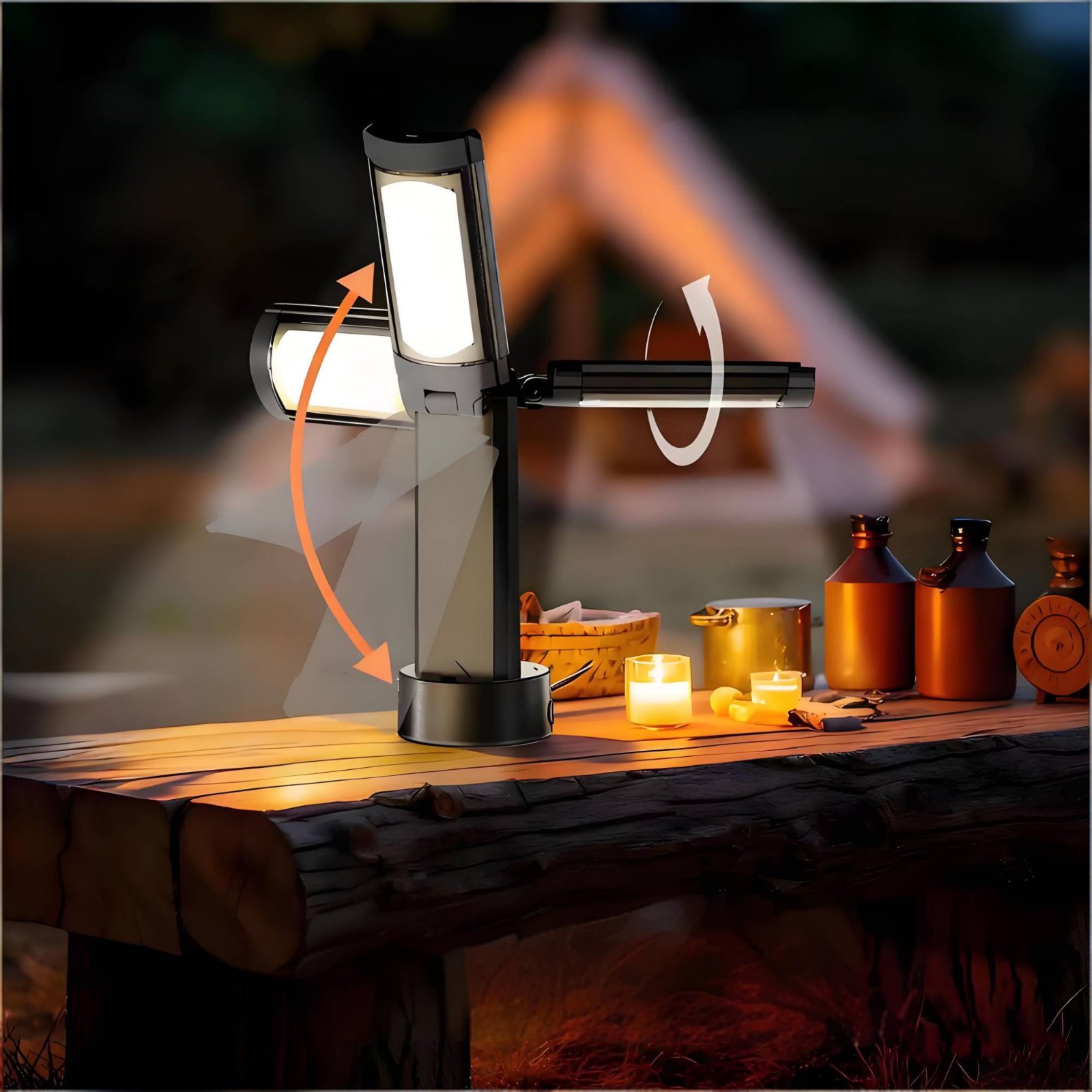 Teleskopowa lampa do namiotu z – Battery Outdoor Camping recenzja i cena