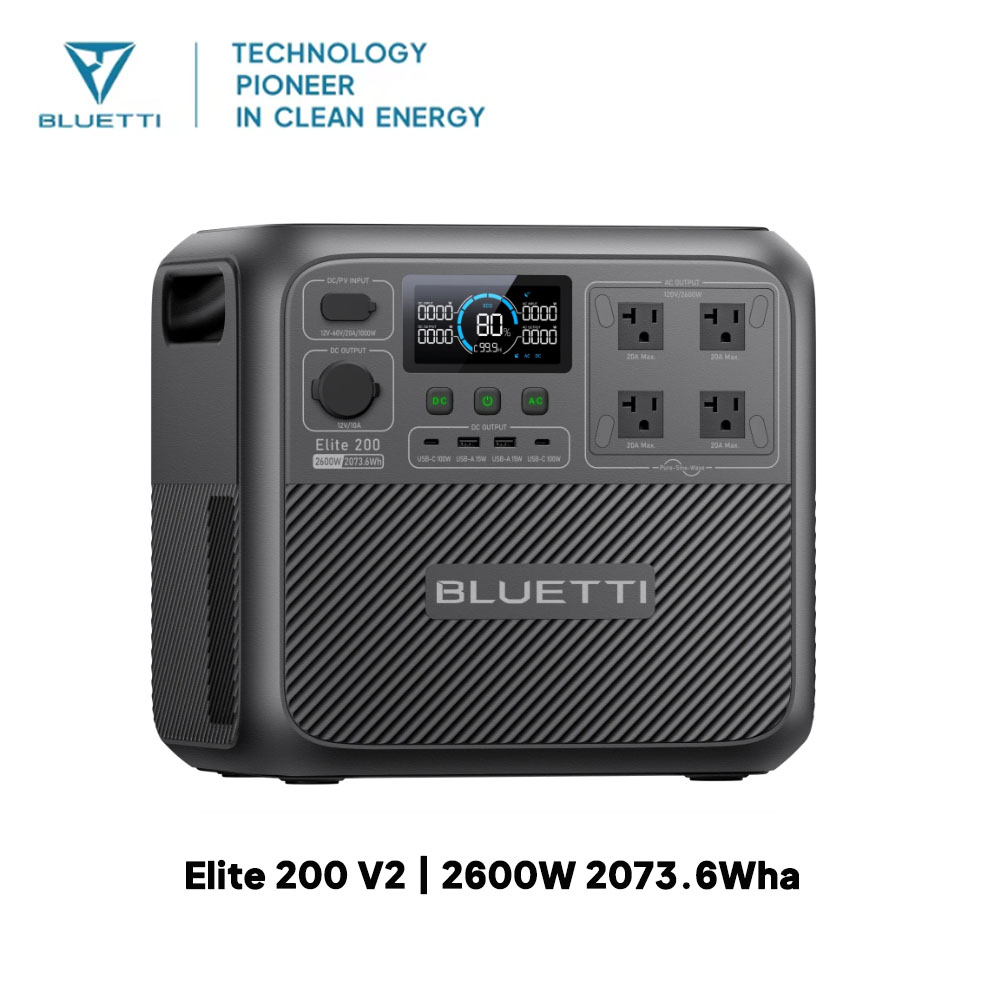 【Renew】BLUETTI Elite 200 V2 Pr – Outdoor Camping Kit recenzja i cena