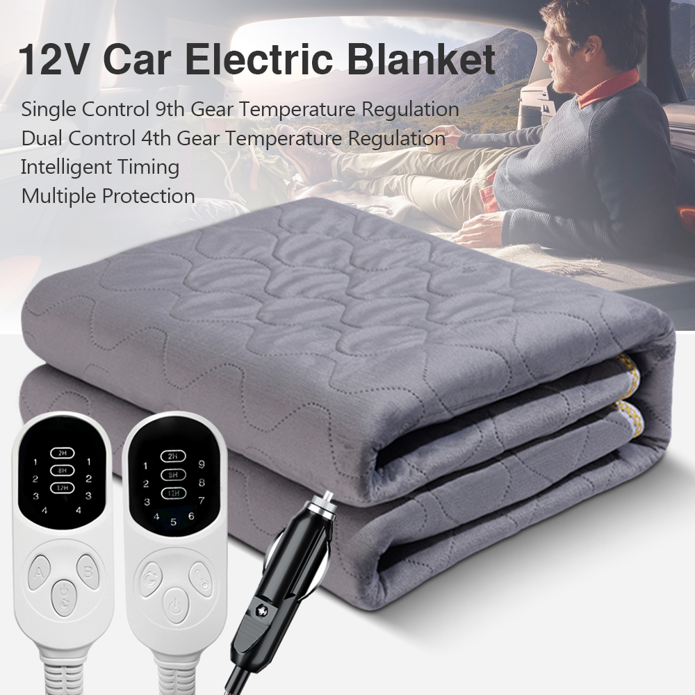 Koc elektryczny 12V do samocho – Outdoor Camping Heated Blanket recenzja i cena
