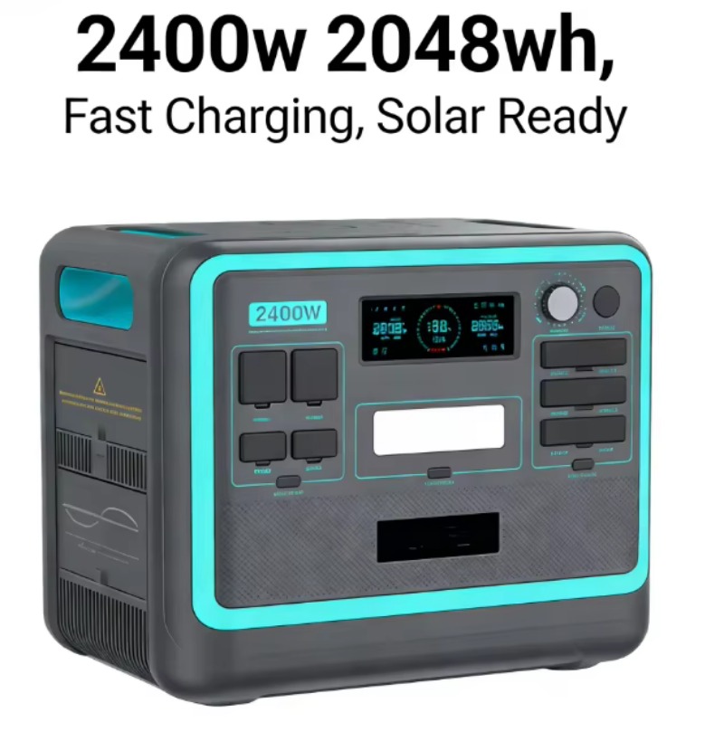 2400W 2048Wh Przenośna Stacja  – Battery Outdoor Camping recenzja i cena
