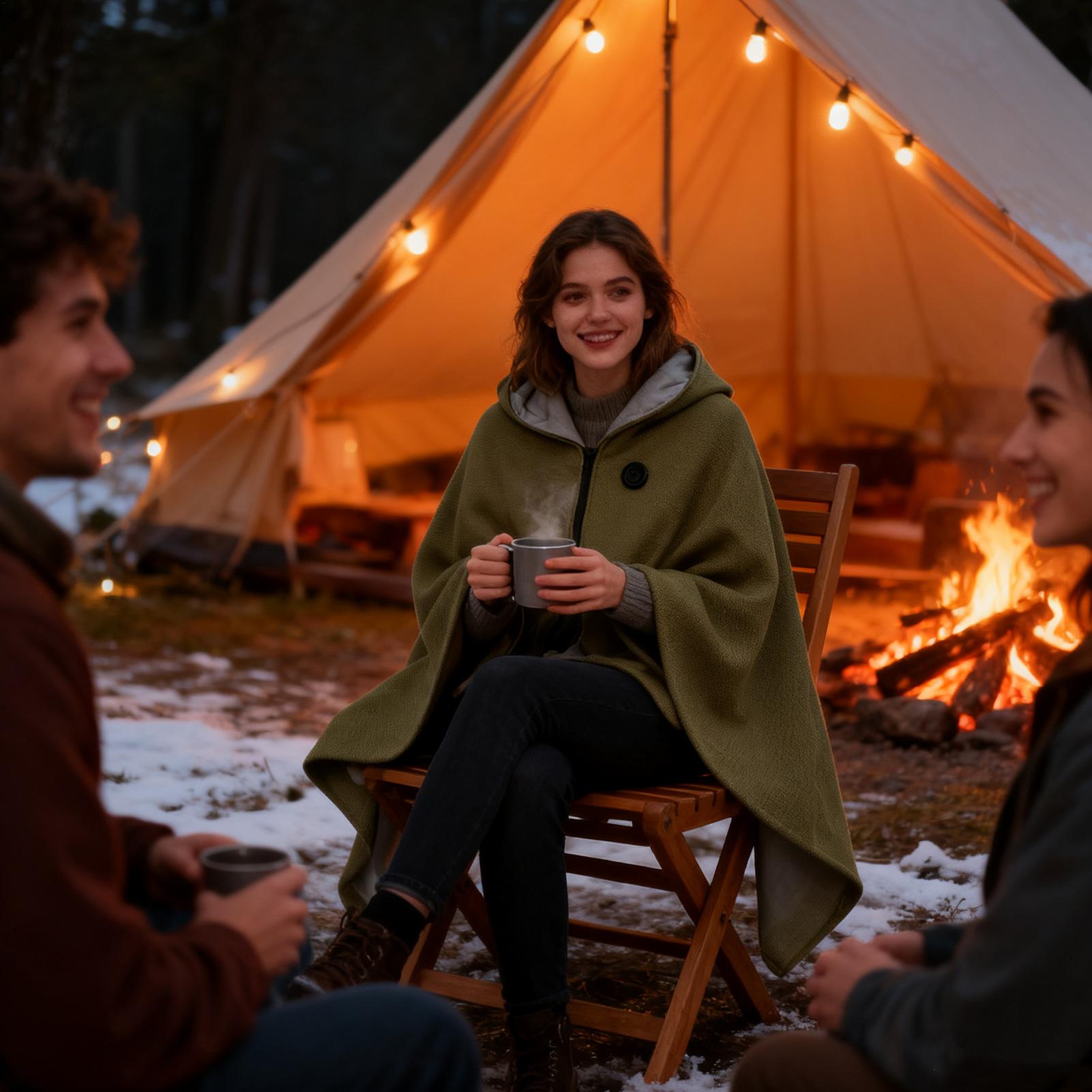 Ogrzewany szal 3-stopniowy ele – Outdoor Camping Heated Blanket recenzja i cena